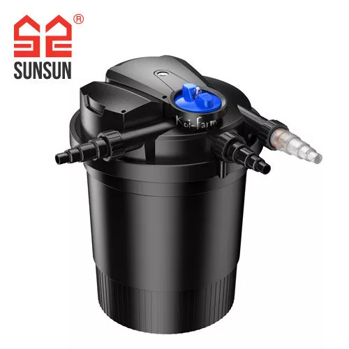 SunSun Grech CPF-10000 nyomásszűrő szett CTP-8000 szivattyúval 11W UV-C lámpával + 3 m tömlő és indító baktérium