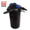 SunSun Grech CPF-15000 nyomásszűrő szett Pontec 8000 l/h szivattyúval és 18W UV-C lámpával + 3 m tömlő és indító baktérium