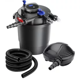   SunSun Grech CPF-20000 nyomásszűrő szett Pontec 8000 l/h szivattyúval és 36W UV-C lámpával + 3 m tömlő és indító baktérium