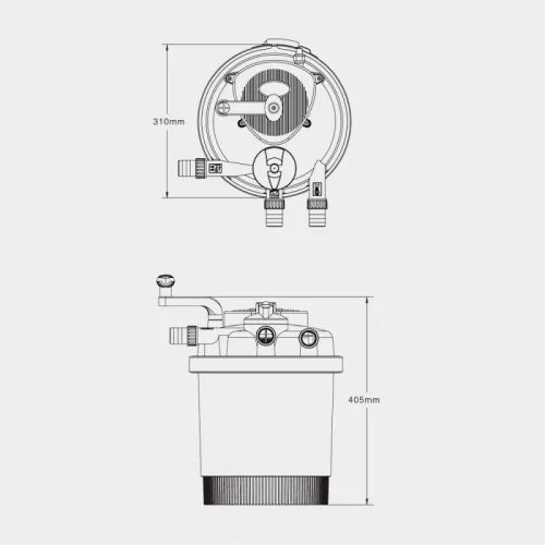 SunSun Grech CPF-2500 nyomásszűrő - 11W UVC lámpával