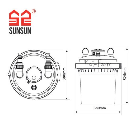 SunSun CPF-380 nyomásszűrő