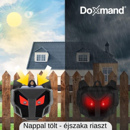 Doxmand Pirosmacska - napelemes állatriasztó 2 darab/csomag