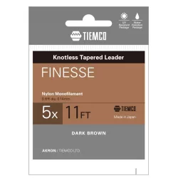 TIEMCO VÉKONYODÓ ELŐKE FINESSE TAPERED LEADER 11ft 3X