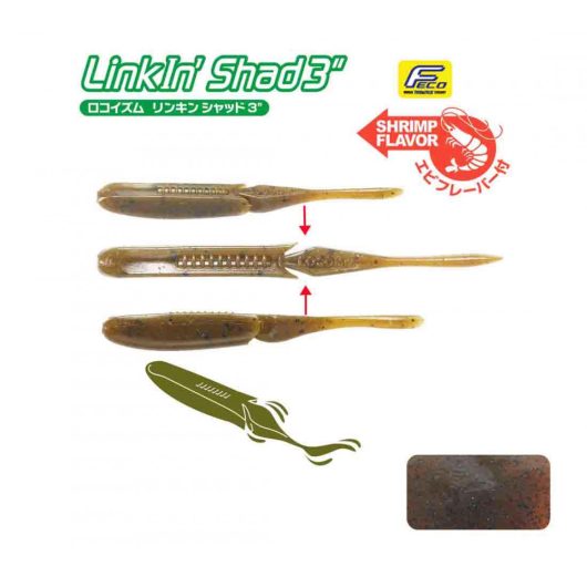 TIEMCO LINKIN SHAD 4" 10cm Color 133