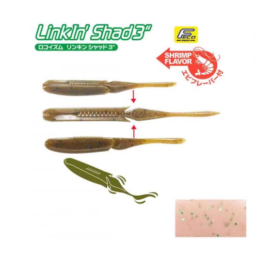 TIEMCO LINKIN SHAD 5" 12.5cm Color 155