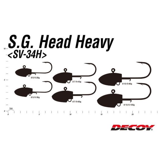 JIG FEJ DECOY SV-34H S.G HEAD HEAVY #5/0 28gr