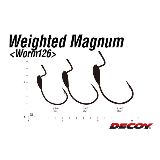 OFFSET HOROG SÚLYOZOTT DECOY WORM 126 MAGNUM #6/0 5gr