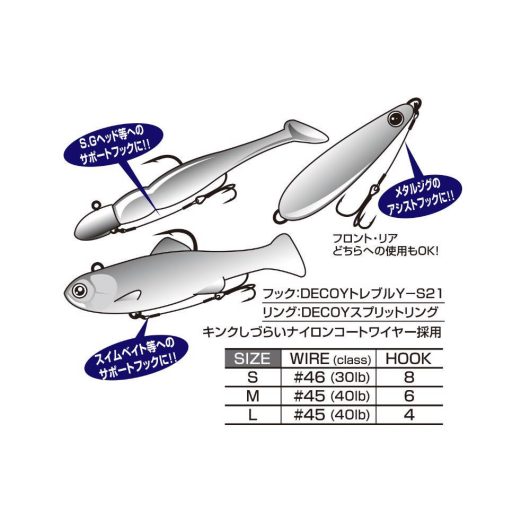 RAGADOZÓ ELŐKE HÁRMAS HOROGGAL DECOY WA-21 M #8