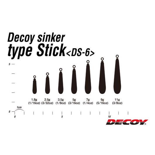 ÓLOM DECOY DS-6 SINKER TYPE STICK 3.5gr