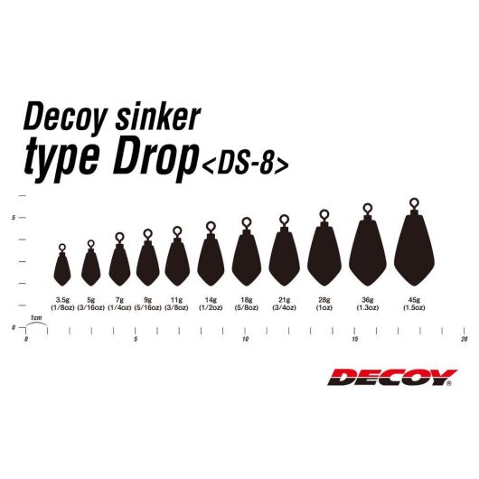 ÓLOM DECOY DS-8 SINKER TYPE DROP 3.5gr