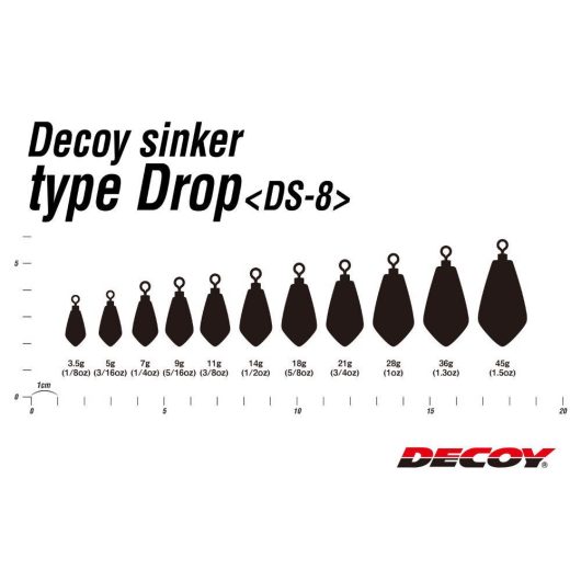 ÓLOM DECOY DS-8 SINKER TYPE DROP 5gr