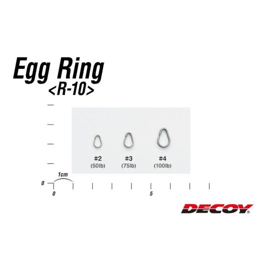 KULCSKARIKA SPLIT RING DECOY R-10 EGG RING SILVER 2 50lbs