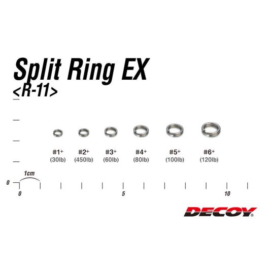 KULCSKARIKA SPLIT RING DECOY R-11 EX SILVER 2+ 45lbs