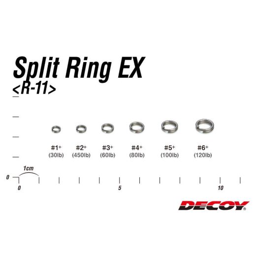 KULCSKARIKA SPLIT RING DECOY R-11 EX SILVER 3+ 60lbs
