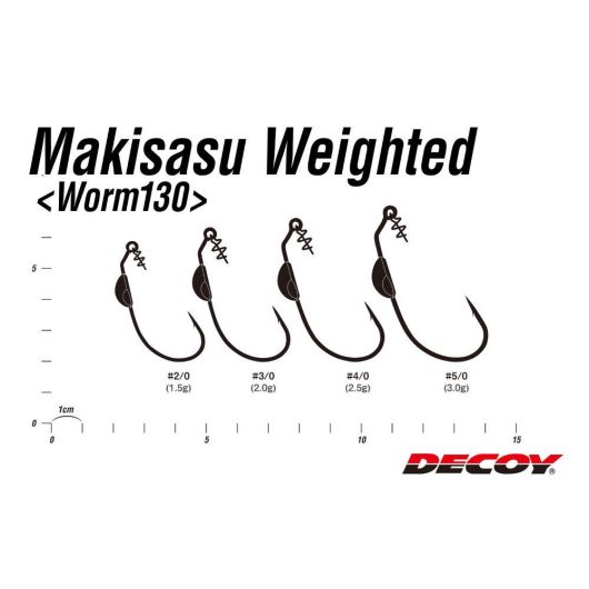 OFFSET HOROG SÚLYOZOTT DECOY WORM 130 MAKISASU #2 1.0gr