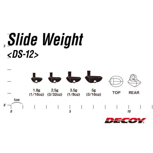 ÓLOM OFFSET DECOY DS-12 SLIDE WEIGHT 1.8gr