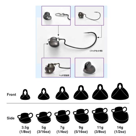 JIG FEJ ÓLOM DECOY DS-13 SWITCH HEAD 14gr