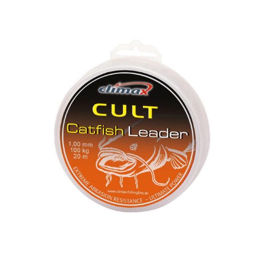 CLIMAX CULT CATFISH HEVY BRAID LEADER 20m 1.30mm 135kg Yellow