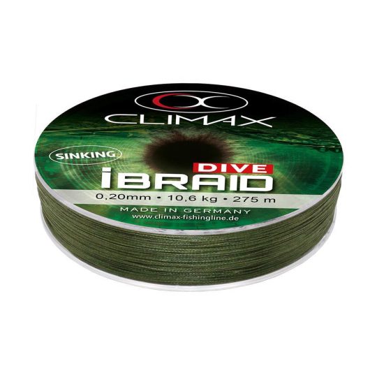 CLIMAX iBRAID DIVE SINKING OLIVE GREEN 135m 0.10mm 4.1kg