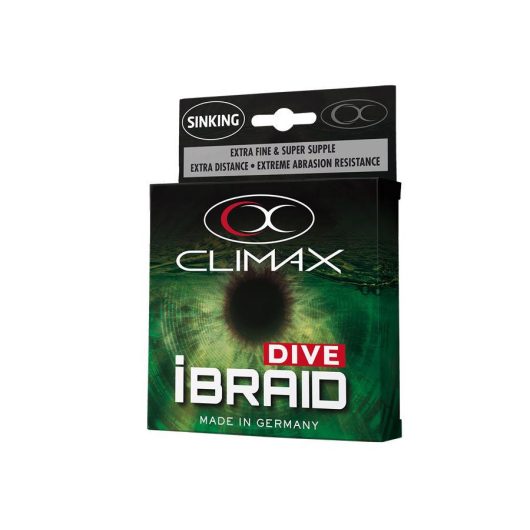 CLIMAX iBRAID DIVE SINKING FLUO YELLOW 135m 0.15mm 7.5kg
