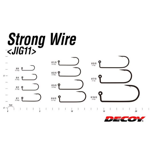 JIG HOROG DECOY PRO PACK JIG11 STRONG WIRE #1/0