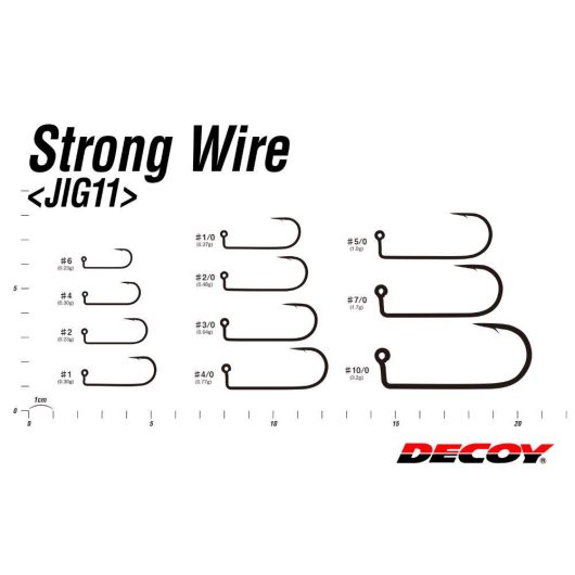 JIG HOROG DECOY PRO PACK JIG11 STRONG WIRE #2/0