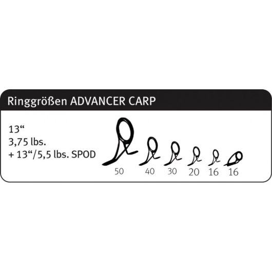 ADVANCER CS-2 CRAP 13FT 3.96M 3.75lbs