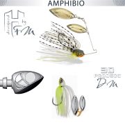 SPINNERBAIT AMPHIBIO WILLOW 3/8oz 10.5gr Chartreuse White