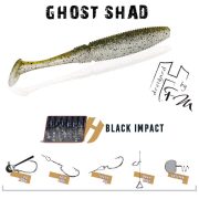 GHOST SHAD 10cm BLACK IMPACT