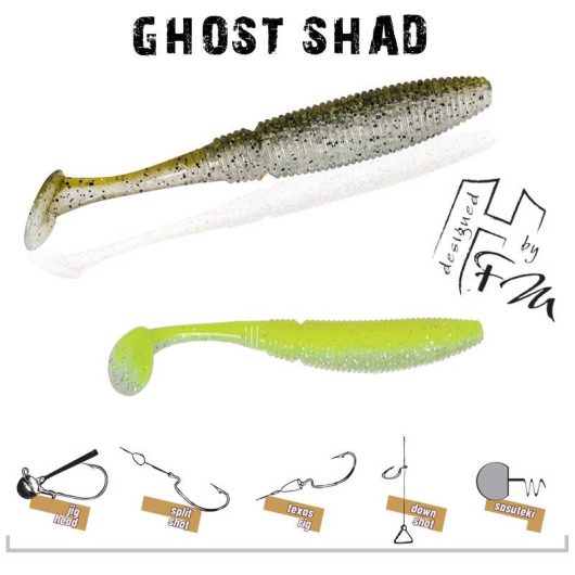 GHOST SHAD 7.5cm CARTREUSE IMPACT