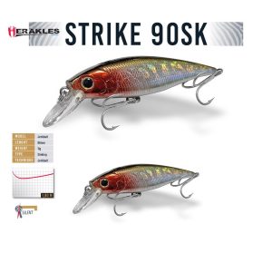 STRIKE 90SK 9cm 11gr Silver Shad