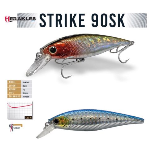 STRIKE 90SK 9cm 11gr Sarda Chrome