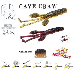 CAVE CRAW 3.8" 9.6cm Alabama Craw