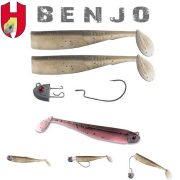 COMBO HOROG BENJO SHAD 3" 7.5cm SMOKE PINK COMBO SHAD