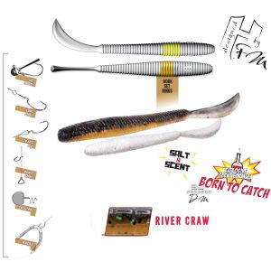 LEFTAIL WORM 4.8" 12cm River Craw