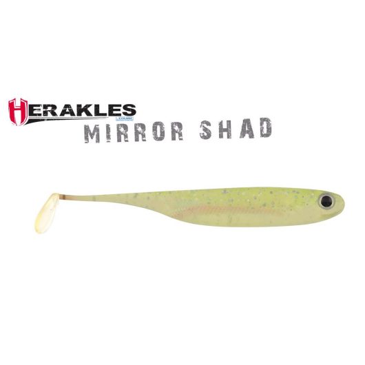 MIRROR SHAD 3.8" 10cm GHOST CHARTREUSE