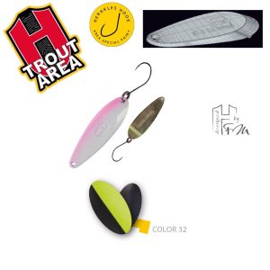 AREA SPOON VENTO LD 3.5gr Color 32 Black Chartreuse