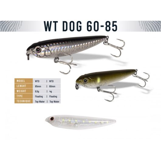 WT-DOG 85 8.5cm 9.5gr Ghost Sarda Glow