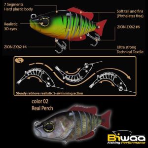 SWIMBAIT SEVEN S6" 15cm 60gr 02 Real Perch