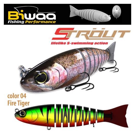 SWIMBAIT STROUT 5.5" 14cm 29gr 04 Fire Tiger