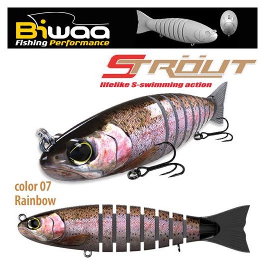 SWIMBAIT STROUT 5.5" 14cm 29gr 07 Rainbow