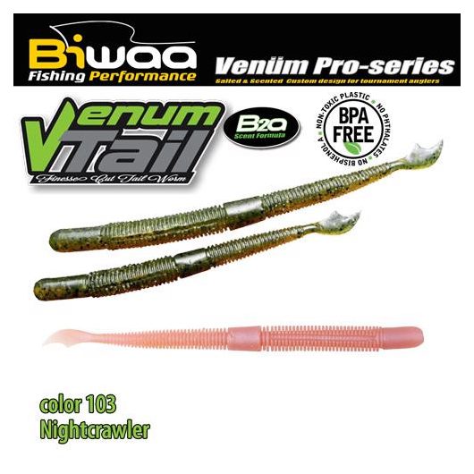 VENUM TAIL 4" 10cm 103 Nightcrawler