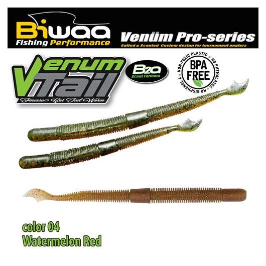 VENUM TAIL 4" 10cm 04 Watermelon Red