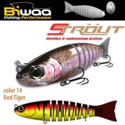 SWIMBAIT STROUT 5.5" 14cm 29gr 14 Red Tiger