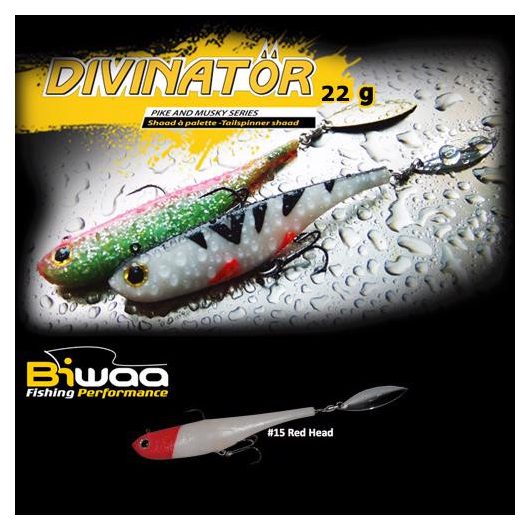 DIVINATOR MEDIUM 18cm 35gr 15 Red Head