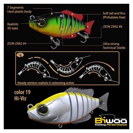 SWIMBAIT SEVEN S4" 10cm 17gr 19 Hi-Viz