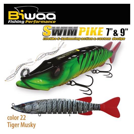 SWIMPIKE SS 7" 18cm 26gr 22 Tiger Musky