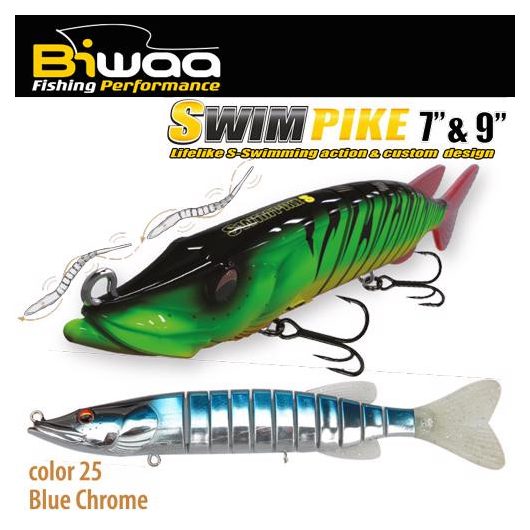 SWIMPIKE SS 7" 18cm 26gr 25 Blue Chrome