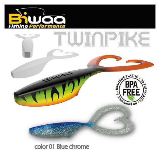 TWINPIKE 6" 15cm 24gr 01 BlueChrome