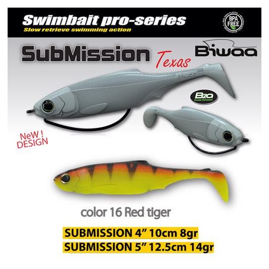 SUBMISSION 4" 10cm 16 Red Tiger